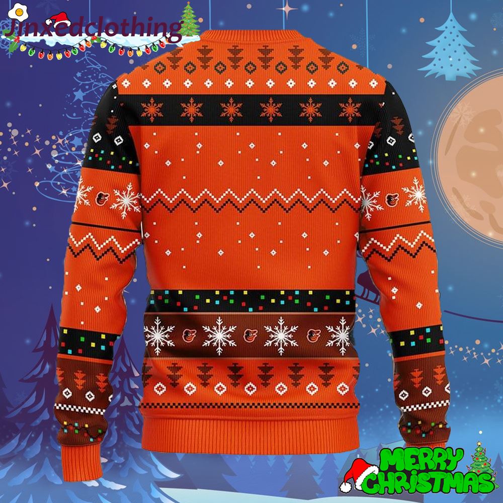 Mlb Baltimore Orioles Dabbing Santa Claus Christmas Ugly 3d Sweater For Men And Women Gift Ugly Christmas 